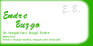 endre buzgo business card